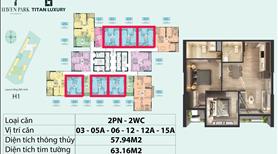 Bán 2 ngủ 2 vệ sinh - chung cư Haven Park, hướng mát , Ecopark - giá 3,1 tỷ - Ảnh 3