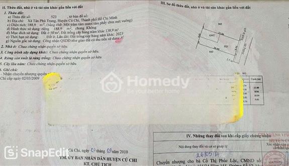 💥 Nganhang Phát Mãi căn nhà đường Giồng Cát 189m2,Tân Phú Trung, Sẵn Sổ 650Tr - Ảnh 1