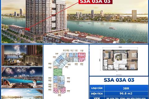 1 căn 3Br ngoại giao từ CĐT, View trực diện pháo hoa nhưng giá thành lại rẻ LH:0385.806.422 Công Vũ