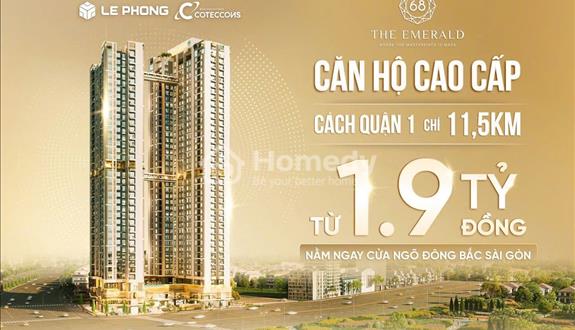 Căn hộ The Emerald mặt tiền QL13 mở rộng đón sóng căn hộ cao cấp với giá chỉ 1ty9/căn - Ảnh 1