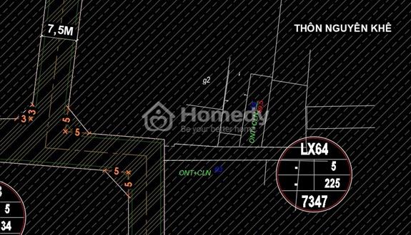 Ban đất Uy Nỗ, Đông Anh, Hà Nội. 83m2, mt 5.16m. Giá 6 tỷ có TL - Ảnh 1