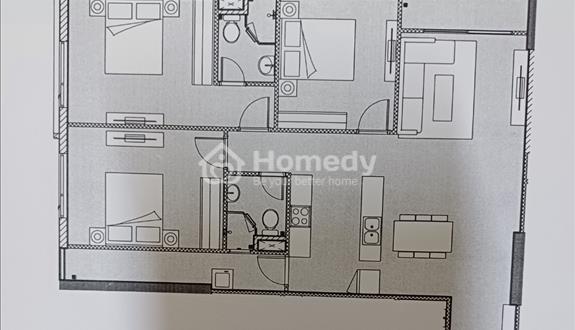 Cho thuê căn hộ 3 phòng ngủ tại DV1 Rosetown - Ảnh 1