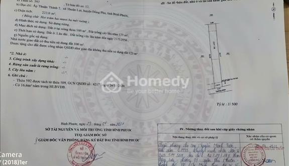 Đất Bình Phước mặt tiền đường liên xã (10m) sát khu dân cư Thái Thành Thuận Lợi - Ảnh 1
