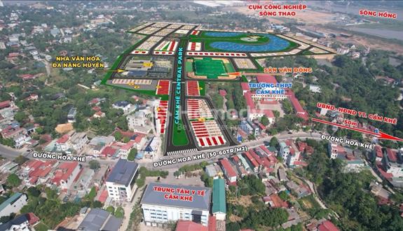 Đất nền dự án tại thị trấn Cẩm Khê,Phú Thọ - Ảnh 1