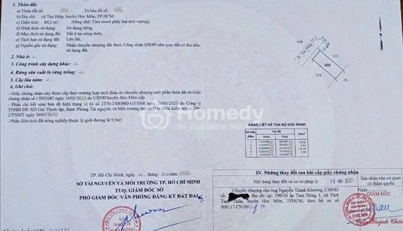 620tr sổ hồng trao tay có ngay căn nhà Tân Hiệp,Hóc Môn 80m2, nhà cấp 4 2phòng ngủ - Ảnh 1