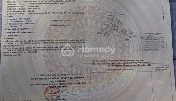 Có người đến có người đi rồi cũng sẽ có người thấy căn nhà Hóc Môn 122m2, 810Tr Sổ Riêng  - Ảnh 1
