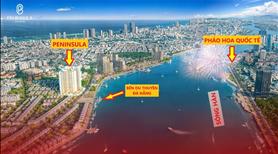 Quỹ căn 2PN view trực diện sông Hàn tuyệt đẹp Peninsula Đà Nẵng - 4 mặt tiền đường, view pháo hoa - Ảnh 2