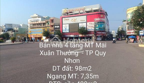 Bán nhà 4 tầng MT đường Mai Xuân Thưởng TP Quy Nhơn - Ảnh 1