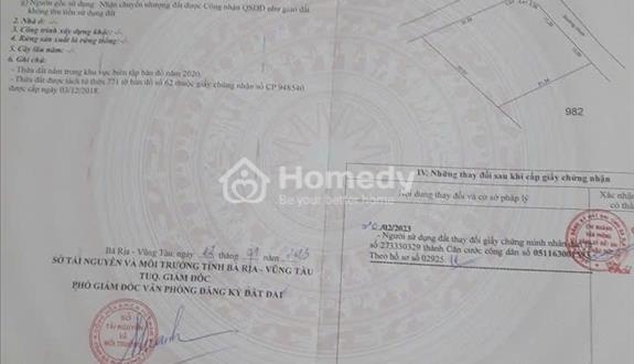 Cần bán đất 1 xào ở Bình ba Châu Đức,Bà Rịa Vũng Tàu. - Ảnh 1