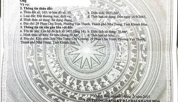 Chính chủ bán căn chung cư D qua Nha Trang, Khánh Hòa, 2pn, đã có sổ - Ảnh 1