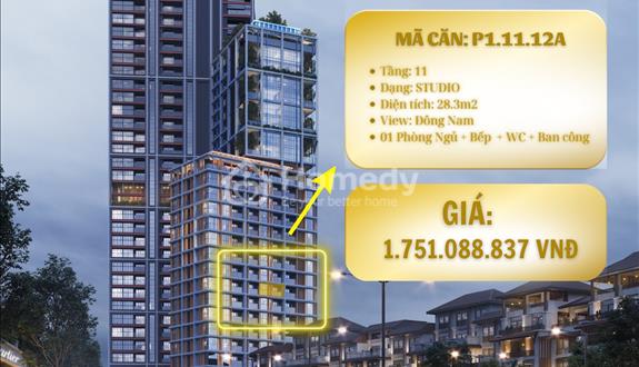 Căn STUDIO 28,3m2 - View sông Hàn tại Sun COSMO cầu Trần Thị Lý - Ảnh 1