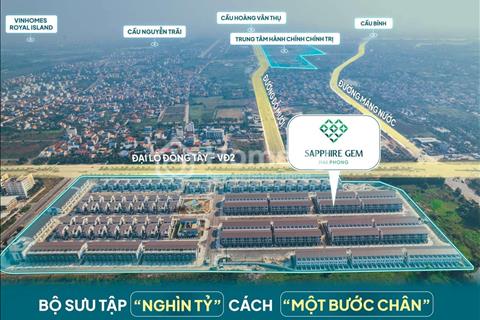 Bán Nhà phố Sapphire Gem 110m2 Đường 21m Giá 6,7x tỷ - Nhìn trực diện Trung tâm Hành chính mới