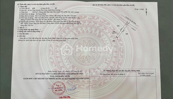 Bán 47 Lô Đất Bình Dương Giá Chỉ 3tr/m2 sổ sẵn sang tên ngay - Ảnh 1