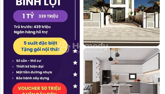 Bán nhà 2 tầng, 160m2, 3 phòng ngủ, đường Long Chiến, Bình Lợi - Ảnh 1