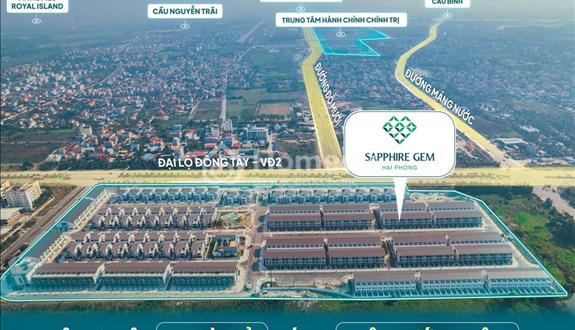 Cần bán gấp liền kề 110m² Sapphire Gem Giá 6,x tỷ - Ngay trung tâm hành chính mới Hải Phòng - Ảnh 1