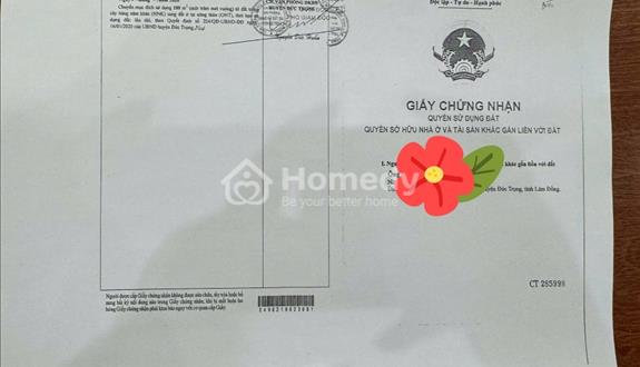 Đất thổ cư giá rẻ, gần sân bay Liên Khương, gần quốc lộ 20, đường ô tô 7 chỗ vào tận đất. - Ảnh 1