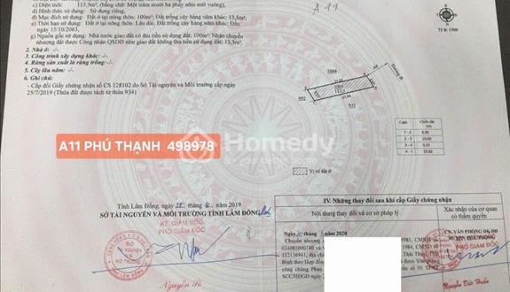 Bán đất thổ cư giá rẻ, chính chủ, xã HiệpThạnh, Lâm Đồng, gần sân bay 4 Liên Khương. - Ảnh 1