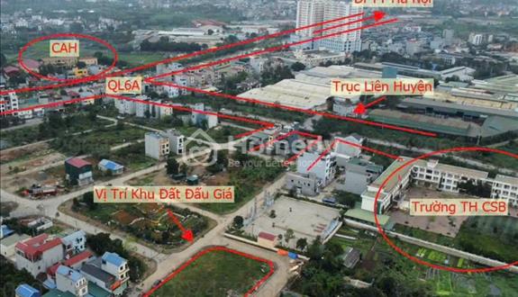 Bán 80m2, đất đấu giá Đồng Tía, Chúc Sơn, Chương Mỹ, Hà Nội. - Ảnh 1
