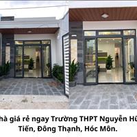 Nhà phố mới mặt tiền đường giá rẻ ngay trường Nguyễn Hữu Tiến, Đông Thạnh, Hóc Môn.