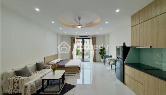 Cho thuê căn hộ Studio ban công Full nội thất nằm ngay ĐH Giao thông Vận tải  - Ảnh 1