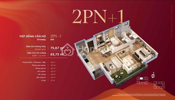 Căn Hộ 2PN+1 Diamond Hill TN – 75m², Chỉ 4,35 Tỷ – Ưu Đãi Booking Sớm Chiết Khấu Lên Tới 15%! - Ảnh 1