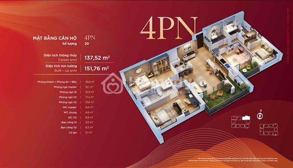 Căn Hộ 4PN Diamond Hill TN–Diện Tích 122m², Giá Chỉ 6,8 Tỷ – Ưu Đãi Booking Sớm Chiết Khấu Tới 15%! - Ảnh 1