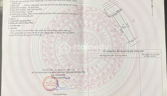 Bán Nhanh Mảnh Đất Tại Thôn Thành Lập 2, Minh Tân, Phú Xuyên, Hà Nội – Giá Tốt, SỔ ĐỎ Chính Chủ! - Ảnh 1