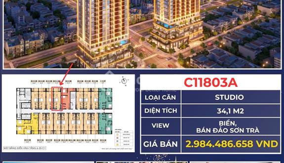 Căn hộ Studio - Sun Costa Residence - View biển, bán đảo Sơn Trà - Ảnh 1
