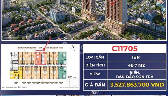Căn hộ 1 Phòng ngủ - Sun Costa Residence - View biển, bán đảo Sơn Trà - Ảnh 1