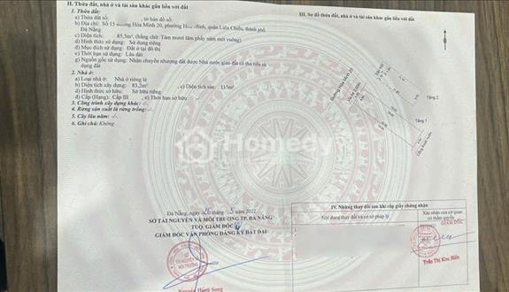 🔴💥bán nhà 2 tầng đường hoà minh 20 - nằm song song hồ tùng mậu - Ảnh 1