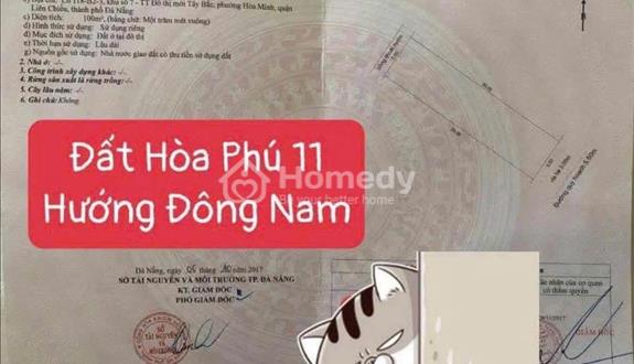 Bán đất mặt tiền 32 hoà phú 11 - hoà minh - liên chiểu - đà nẵng - Ảnh 1