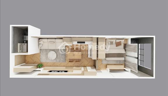 Bán căn chung cư 1 ngủ mới nguyên tại tp thanh hóa - tài chính 600 triệu - Ảnh 1