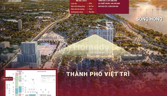 Bán căn hộ chung cư cao cấp 2pn tại VIC Grand Square Việt Trì - Ảnh 1
