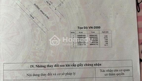 Cần bán gấp nhà 1 trệt 1 lầu ngã tư chiêu liêu ,tân đông hiệp - Ảnh 1