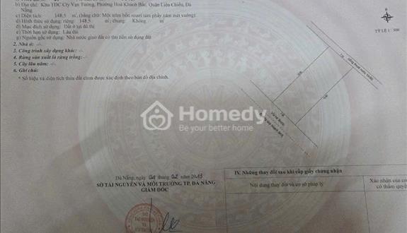 Chào bán đất biệt thự ( gần biển đường nguyễn tất thành) đường bàu mạc 3, quận liên chiểu, - Ảnh 1