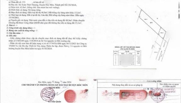 🚀 785tr ra gấp căn nhà cấp 4, đường ô tô, gần chợ Xuân Thới Thượng, sổ riêng, đang cho thuê sẵn - Ảnh 1