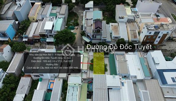 Bán đất view biển Nha Trang, đường 10 m, DT 105m2(6 x 17,5), full ODT, giá 3,2 tỷ (bao giấy tờ) - Ảnh 1