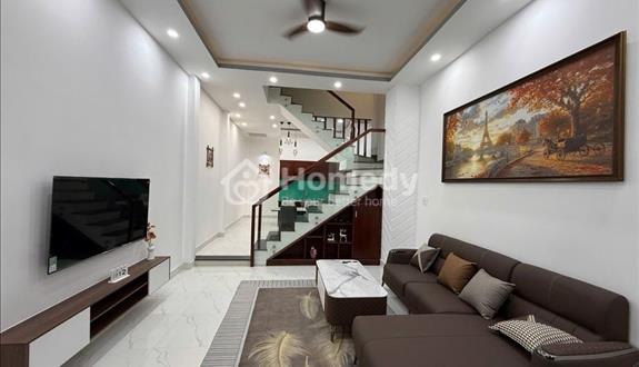 Lh Phúc 0794062948 Bán rẻ căn nhà chỉ 1ty495tr/55m2 ở Vĩnh Khánh-Q.4, Shr bao phí/HXH thoáng mát - Ảnh 1