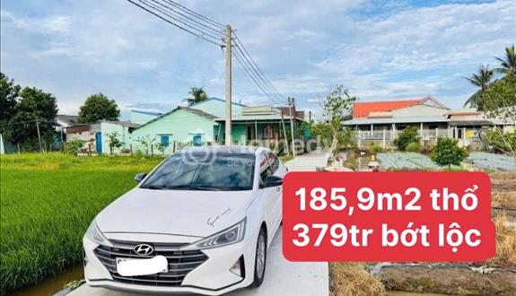 Đất thổ cư 186m2 - xe hơi đậu ngay đất, cách nhựa DT833 400m - Ảnh 1