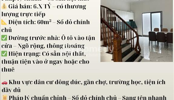 🌟Bán nhà Thanh Trì - Hà Nội - Diện tích 61m2 - Ảnh 1