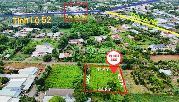 Sở hữu ngay 1732m2 đất làm nhà vườn nghỉ dưỡng. Ngang 41m x 40m có 100m2 thổ cư ngay chợ Long Tân - Ảnh 1