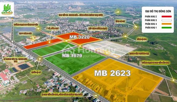 Siêu rẻ, lô góc 100m2 view hồ điều hòa và biệt thự cực đẹp hiếm TP Thanh Hóa giá chỉ 1,5x tỷ - Ảnh 1