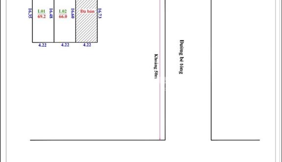 Bán 66m2 đất đẹp ven trục Nhật Tân tại Nguyên Khê - Đông Anh.full thổ cư cạnh dự án lớn - Ảnh 1
