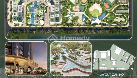 Bán Lumière Orient Pearl 2 phòng ngủ tầng 2x căn 12, view mặt đường - Ảnh 1