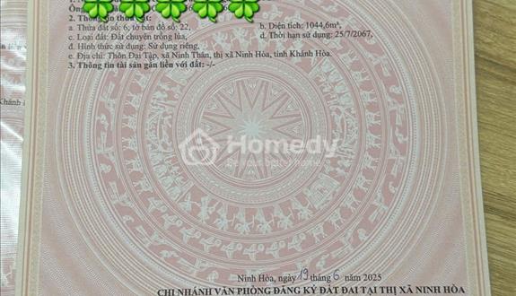 Bán đất Đại Tập, xã Hòa Trí, Khánh Hòa. Giá chỉ từ 300tr/lô, full thổ cư. - Ảnh 1