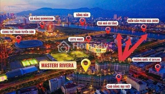 Masteri Đà Nẵng, độc quyền căn 2PN view pháo hoa toà A trục 12 tầng 10, giá công khai 6 tỷ 7 - Ảnh 1