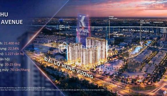 Căn 3 ngủ giá tốt nhất dự án the K Park Avenue- Vinhome Thanh Hoá - Ảnh 1