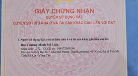 Chính chủ cần bán lô đất phường Hắc dịch, thị xã Phú Mỹ - Ảnh 3