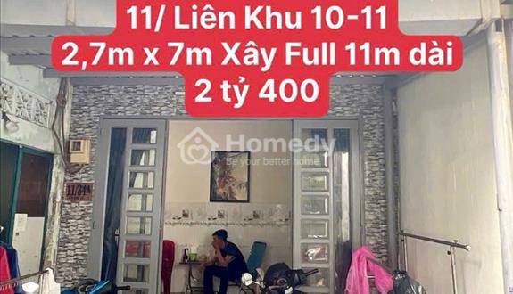 Nhà bán Liên khu 10-11, Bình Tân gần ngã tư bốn xã giáp Tân Phú - Ảnh 1