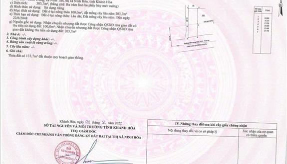 Bán đất thôn Trung, Nam Ninh Hoà, Khánh Hoà, khu dân cư hiện hữu - Ảnh 1